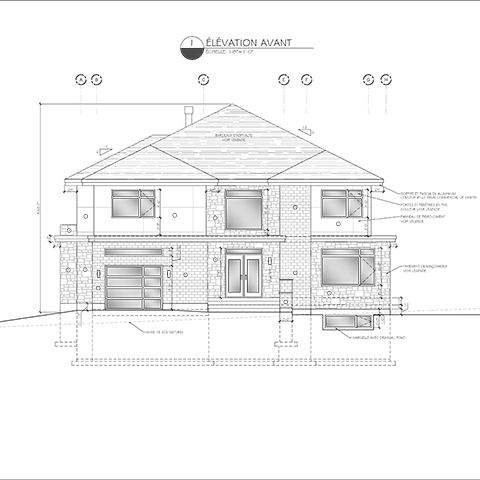 plan de maison personnalisée sur deux étages